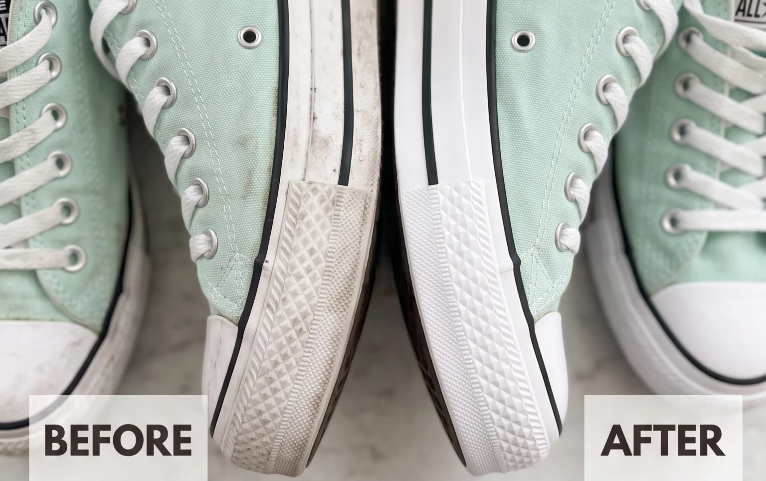 How To Clean Converse Like Magic (or any rubber soles!)